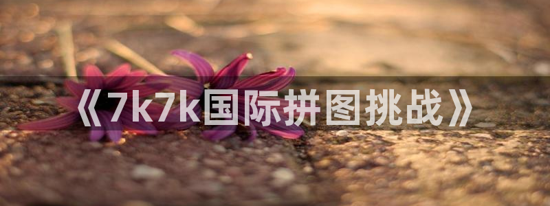 杏运娱乐注册资金多少：《7k7k国际拼图挑战》